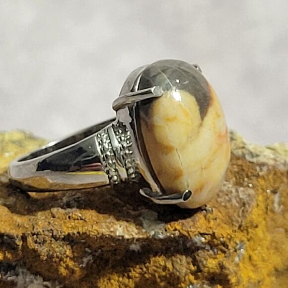 Venus Jasper Ring Size 5 - Picture 4 of 7